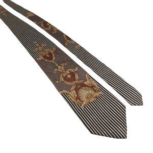 Bachrach Mens Necktie Italian Designer Accessory Vintage Office Dad Gift